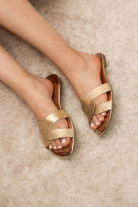 Gold Fashion Summer Flats