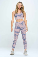 Purple Blue Yoga Set Activewear Set
