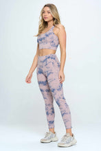 Purple Blue Yoga Set Activewear Set