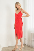 Textured Solid Wrap Dress