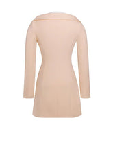 Rafa Blush Off Shoulder Crepe Blazer Dress