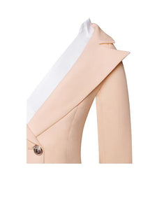 Rafa Blush Off Shoulder Crepe Blazer Dress