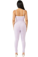 Light Purple Sweetheart Neck Jumpsuit