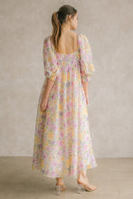Multi Floral And Color Baby Doll Dress