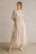 Multi Floral And Color Baby Doll Dress