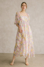 Multi Floral And Color Baby Doll Dress