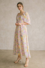 Multi Floral And Color Baby Doll Dress