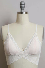 Ivory Butterfly Scallop Lace Bralette