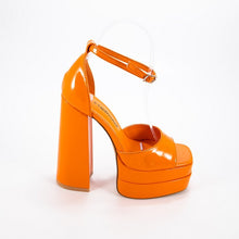 Orange Fashion High Heels