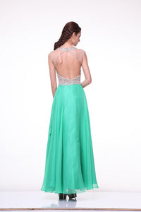 Light Green Long Evening Dress