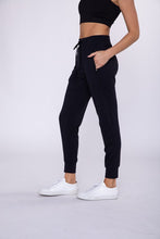 Black Swoop Back Lounge Pants