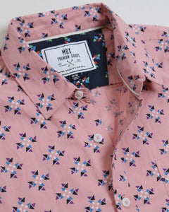 Pink Mauve Geo Shapes Shirt