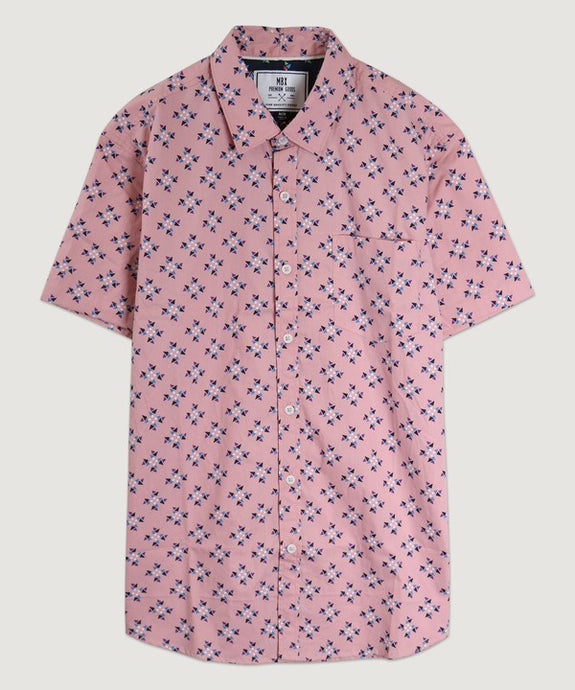 Pink Mauve Geo Shapes Shirt