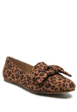 Leopard London Rag Casual Walking Bow Loafers