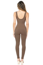 Brown Sleeveless Jumpsuits