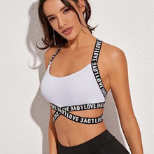 White Cross Sports Bra