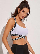 White Cross Sports Bra