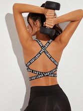 White Cross Sports Bra