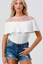 White Fashion Space - Solid Mesh Bodysuit