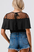 Black Fashion Space - Solid Mesh Bodysuit