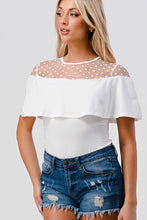 White Fashion Space - Solid Mesh Bodysuit