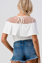 White Fashion Space - Solid Mesh Bodysuit