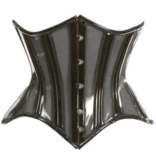 Black Clear Curvy Underbust Waist Cincher Corset