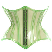 Green Clear Curvy Underbust Waist Cincher Corset