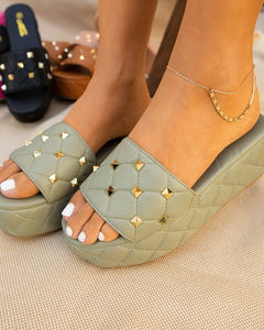 Mint Platform Sandals