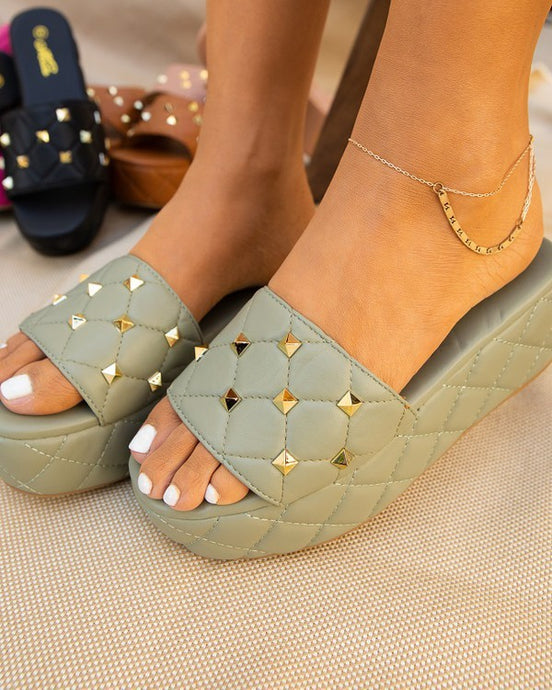 Mint Platform Sandals