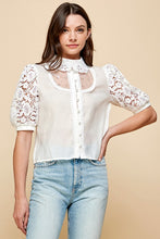 Women Blouse With Peral Attached