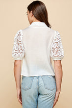 Women Blouse With Peral Attached