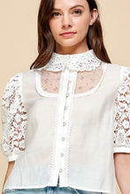 Women Blouse With Peral Attached
