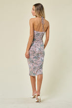 Blush Crisscross Tie Backless Bodycon Dress