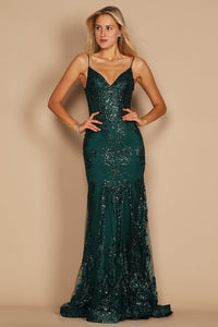 Emerald Dylan & Davids Fitted Corset Long Formal Dress