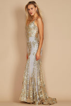 Tiffany Gold Dylan & Davids Fitted Corset Long Formal Dress