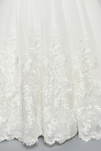 Ivory Long Sleeve A Line Wedding Dress