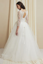 Off White Lace Princess Tulle Wedding Dress