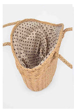 Khaki Straw Bag