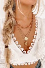 Gold Color Multicolor Fashion Necklace