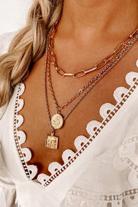Gold Color Multicolor Fashion Necklace