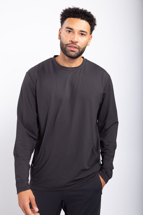 Black Mono B Men - Active Pullover With Pockets