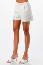 White Tailored Shorts
