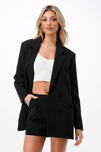 Black Tailored Shorts