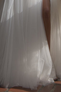 White Off Shoulder Sweetheart A Line Bridal Dress