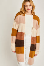 Pink Multi Striped Sweater Cardigan