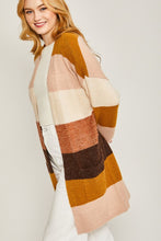 Pink Multi Striped Sweater Cardigan