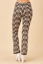 Charcoal Floral Print Knit Pants