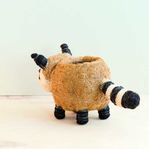 Raccoon Planter - Handmade Plant Pot