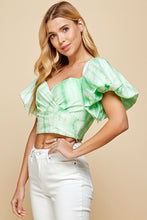 Womens Tie Dye Cropped Top